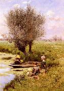 Emile Claus Afternoon Along The River Germany oil painting artist